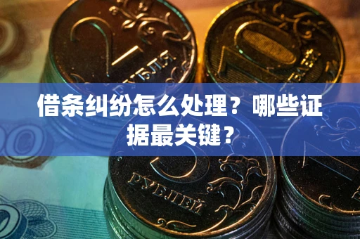武汉借条纠纷怎么处理？哪些证据最关键？