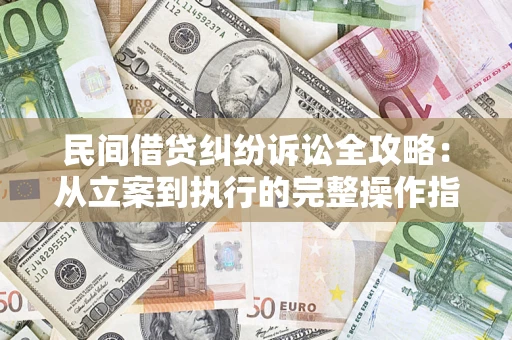 武汉民间借贷纠纷诉讼全攻略：从立案到执行的完整操作指南