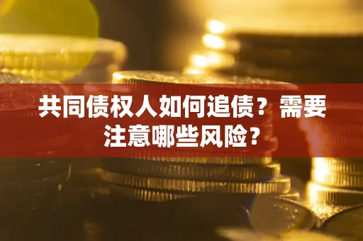 武汉共同债权人如何追债？需要注意哪些风险？