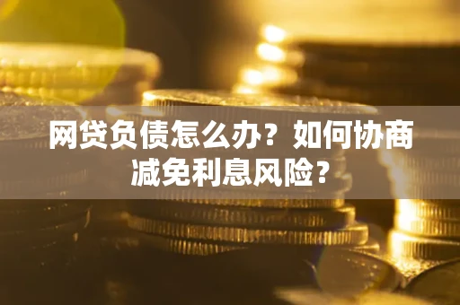 武汉网贷负债怎么办？如何协商减免利息风险？