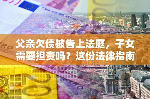 武汉父亲欠债被告上法庭，子女需要担责吗？这份法律指南必须看完