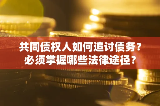 武汉共同债权人如何追讨债务？必须掌握哪些法律途径？