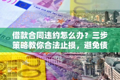 武汉借款合同违约怎么办？三步策略教你合法止损，避免债务危机升级