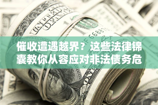 武汉催收遭遇越界？这些法律锦囊教你从容应对非法债务危机