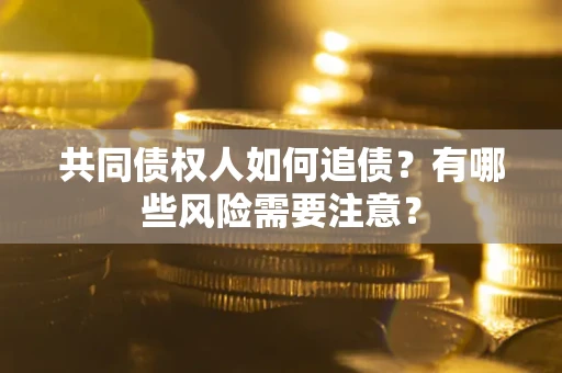 武汉共同债权人如何追债？有哪些风险需要注意？