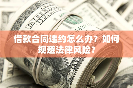 武汉借款合同违约怎么办？如何规避法律风险？