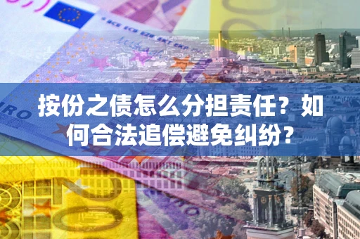 武汉按份之债怎么分担责任？如何合法追偿避免纠纷？
