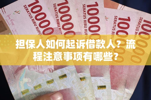 武汉担保人如何起诉借款人？流程注意事项有哪些？